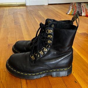 Dr. Martens Black Boots. Pascal style, great condition, light fleece lining